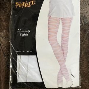 New Spirit Halloween women’s white Mummy costume tights sz one sz ret$8
